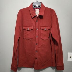 Relwen Men's Pique Fleece Workshirt Red Size Xl